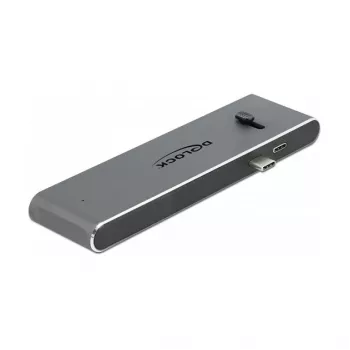 Dockingstation DeLOCK Dual USB Type-C met HDMI USB 3.2 SD PD 3.0