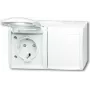 BUSCH JAEGER 2084-0-0723 - CEE 7/3 - 2P+E - Wit - IP44 - 250 V - 16 A