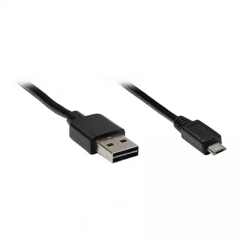 GoodConnections verbindingskabel USB 2.0 EASY stekker A naar stekker Micro B, zwart, 3 m