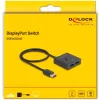 Delock - videosplitter/-switch - 8K, bidirectioneel - 2 x DisplayPort - desktop (18906)
