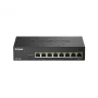 D-Link DMS-108P/E 8-poorts 2,5G unmanaged PoE+ (230 W) desktopswitch