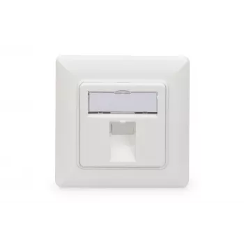 Digitus | wandplaat voor keystone-modules, Duits type, middenplaat 50x50 mm, frame 80x80 mm | DN-93811