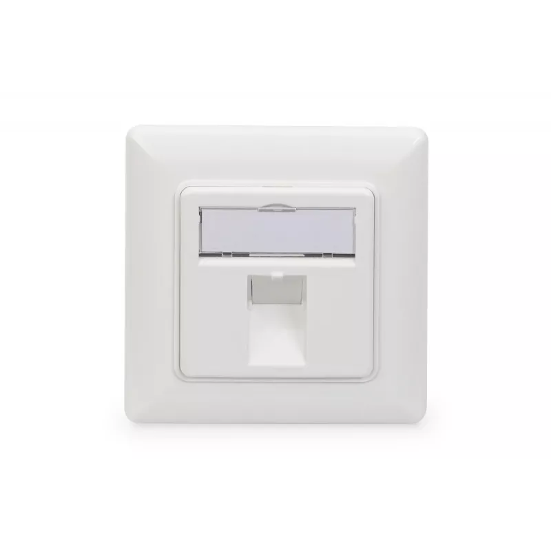 Digitus | wandplaat voor keystone-modules, Duits type, middenplaat 50x50 mm, frame 80x80 mm | DN-93811