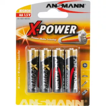 Wegwerpbatterij Ansmann Mignon AA LR6 x4