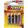 Wegwerpbatterij Ansmann Mignon AA LR6 x4