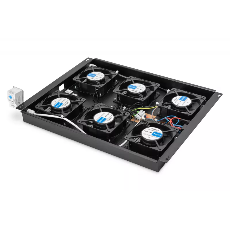 Digitus DN-19 FAN-6-SRV-B product zwart