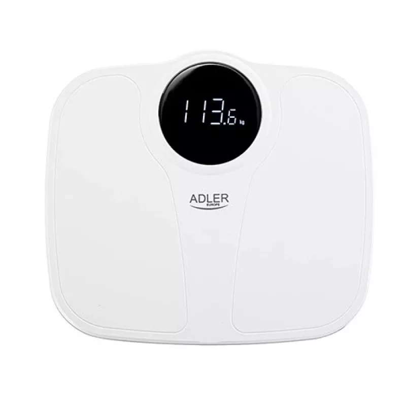 Adler AD 8172w elektronische personenweegschaal LED