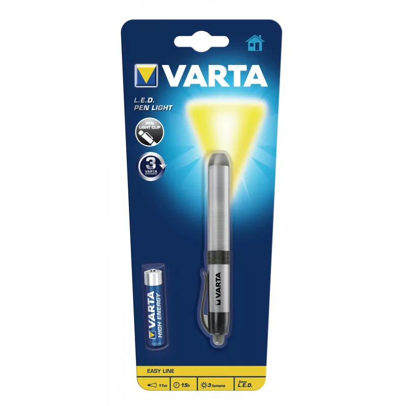 Varta -LEDPL - pin-knipperlicht - zilver - aluminium - LED - 1 lampen - 3 lm