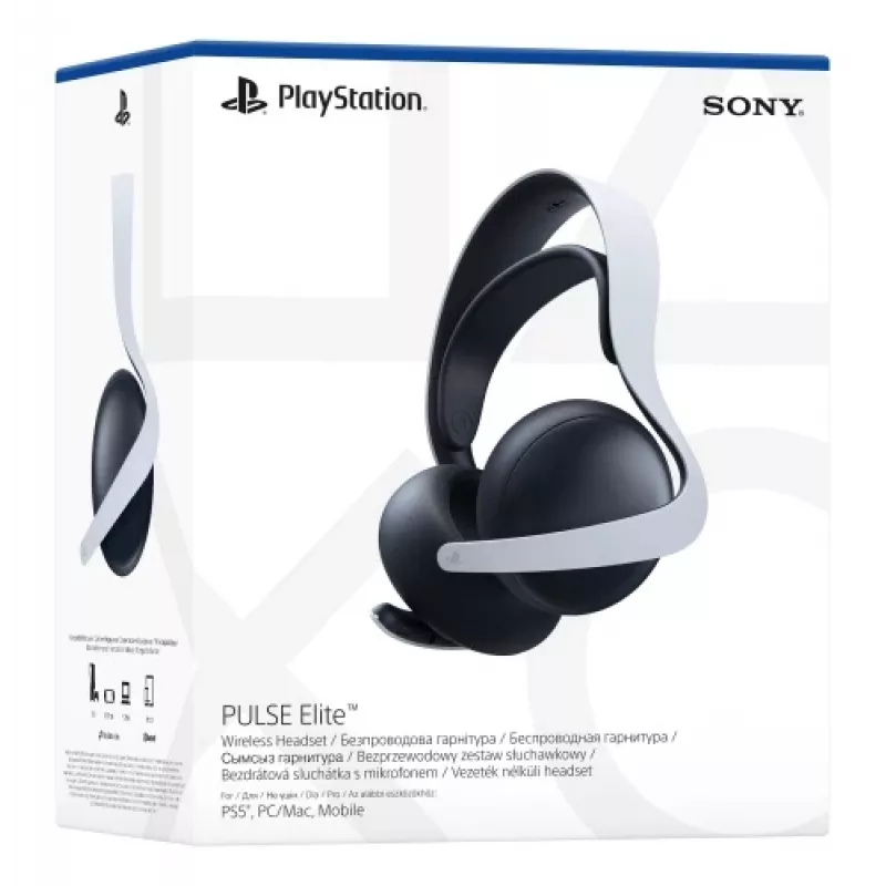 Sony PULSE Elite headset bedraad & draadloos hoofdband gaming Bluetooth laadstation zwart, wit