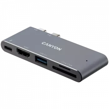 CANYON hub DS-5 5in1 Thunderbolt 3 4K space grey