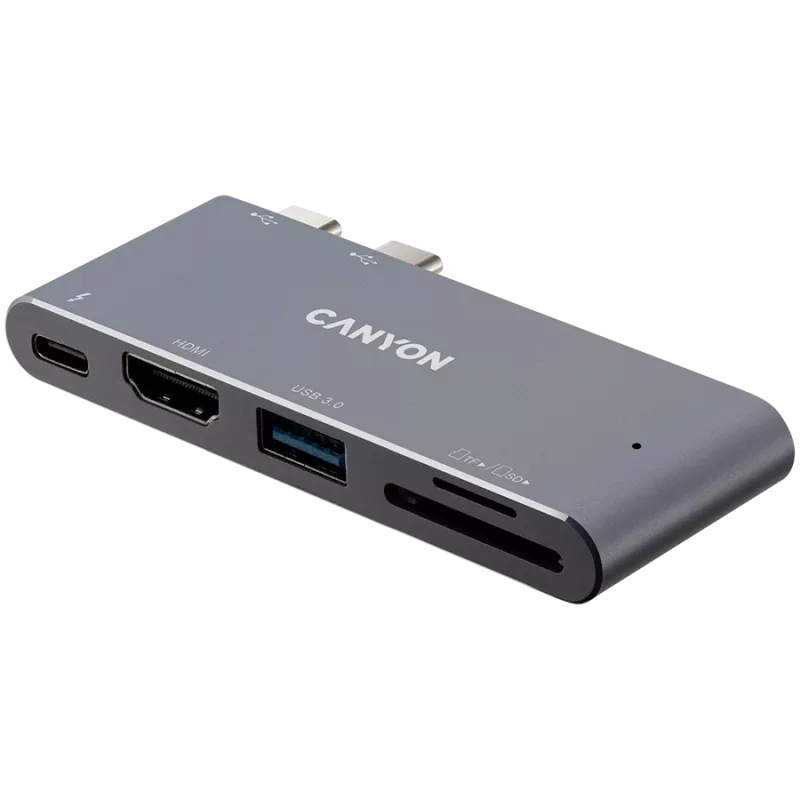 CANYON hub DS-5 5in1 Thunderbolt 3 4K space grey