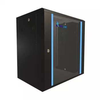 Wandmontagekast Extralink Extralink Rackmount cabinet 12U 600x450 zwart