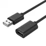 UNITEK Y-C450GBK USB-kabel 2 m USB 2.0 USB-A zwart