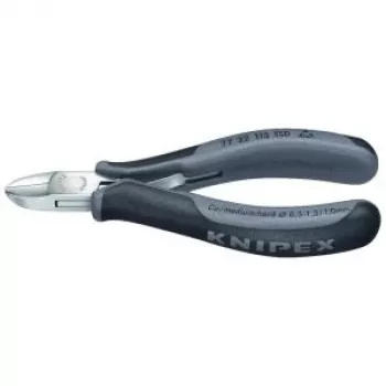 Knipex elektronische zijkniptang lengte 115 mm vorm 2 facet zonder spiegelpolijsting.