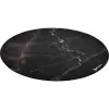 Vloerbeschermmat voor stoelen Arozzi Zona Round Floor Pad – zwart Marble, ronde beschermmat voor harde en tapijtvloeren
