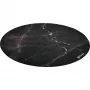 Vloerbeschermmat voor stoelen Arozzi Zona Round Floor Pad – zwart Marble, ronde beschermmat voor harde en tapijtvloeren
