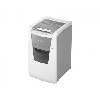 Leitz IQ Autofeed Office 150 automatische papiervernietiger P4, partikelsnede, 22 cm, 4 x 30 mm, 44 L, 350 vel, 55 dB