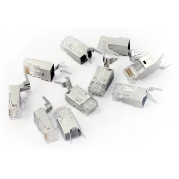 Draadconnector RJ45 grijs Digitus X-ML-6F-OD-IMP male 100 stuks