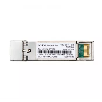 HPE Networking Instant on 10G SFP+ LC SR transceiver voor verbindingen tot 300 meter (R9D18A)