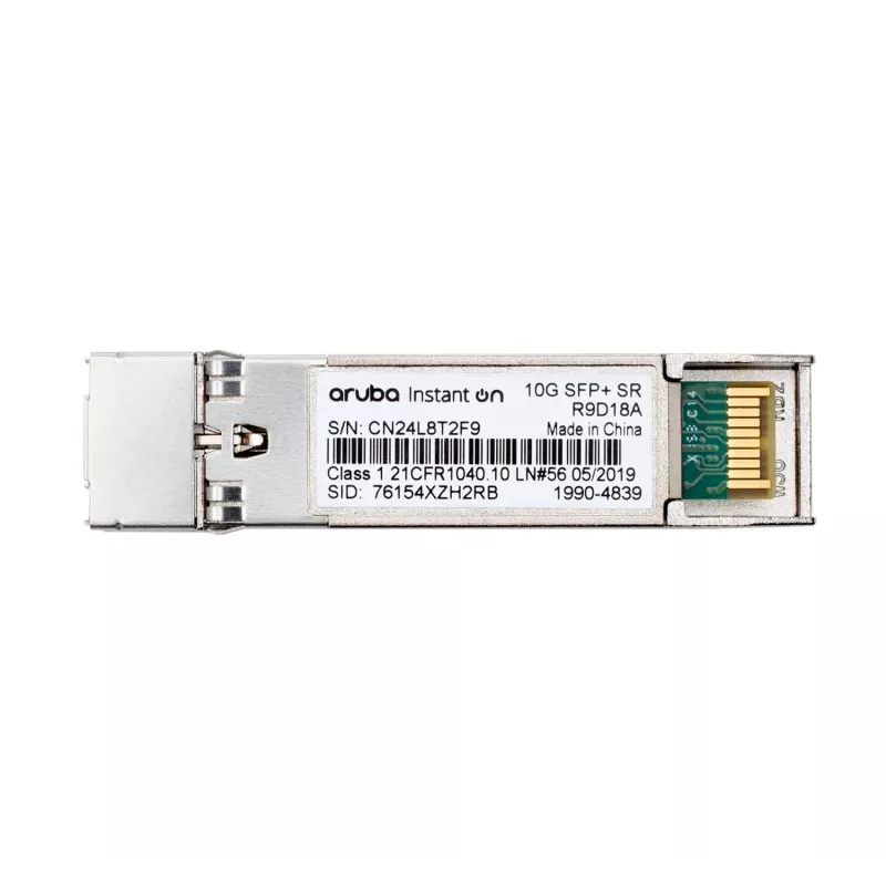 HPE Networking Instant on 10G SFP+ LC SR transceiver voor verbindingen tot 300 meter (R9D18A)