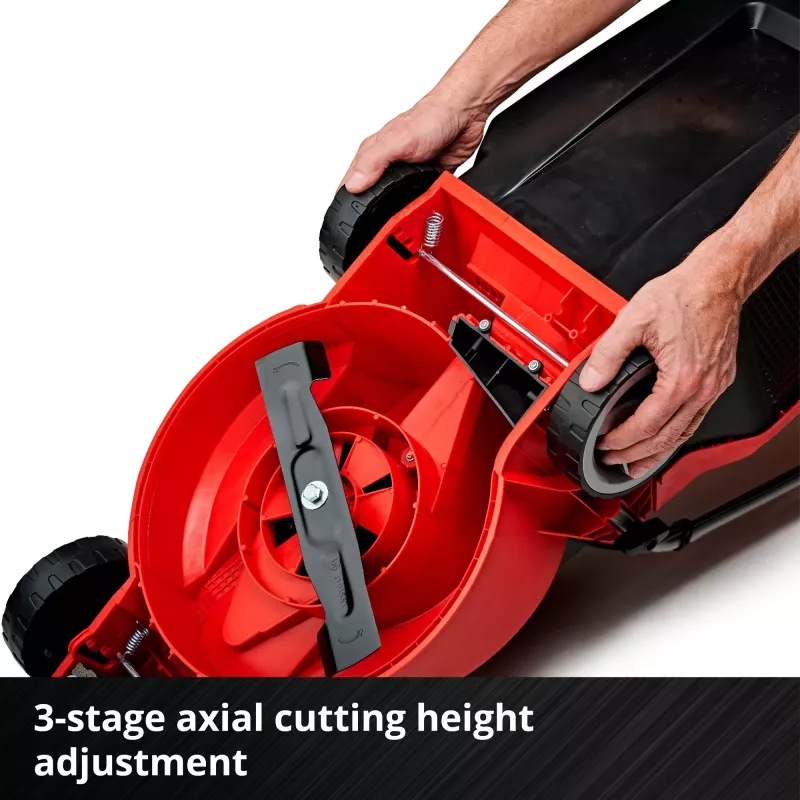 Grasmaaier met duwbediening EINHELL GE-CM 18/30 Li — 18V, 3,0Ah, 30 cm maaibreedte, 25 L opvangbak