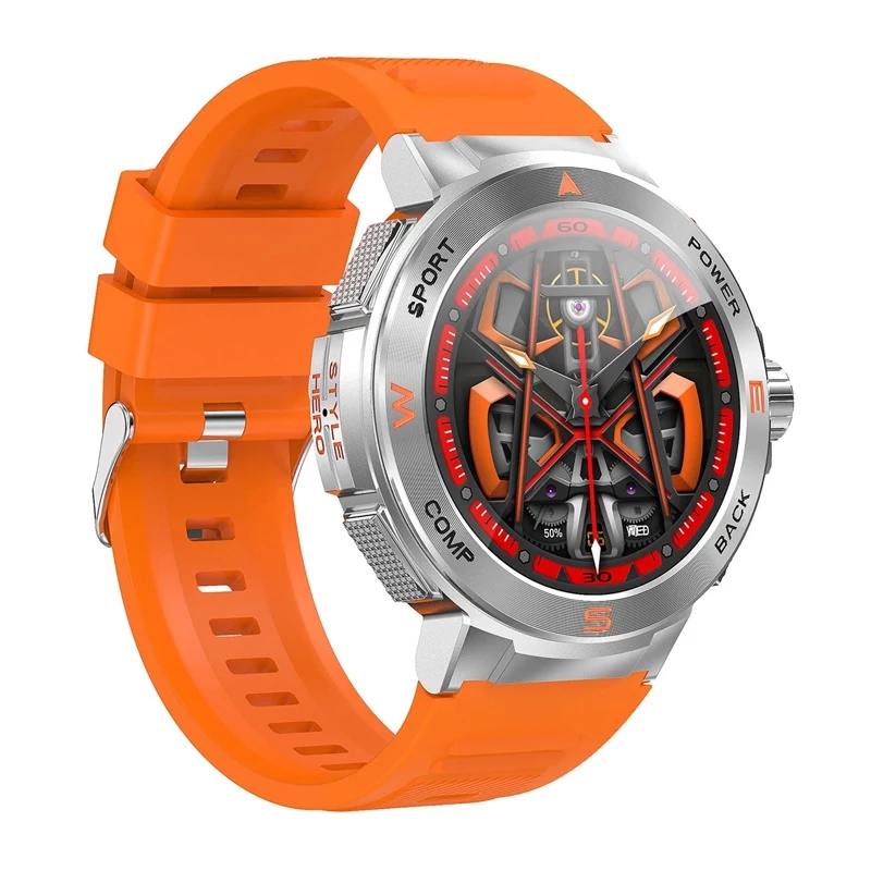 Smartwatch BlitzWolf BW-AT5 oranje met Bluetooth en hartslagmeter