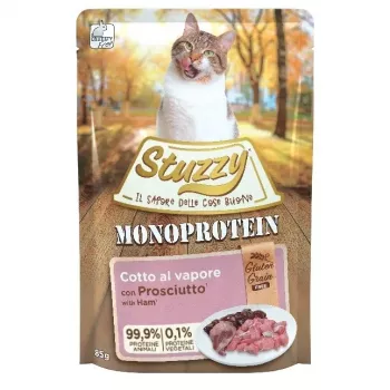 Natvoer voor katten Agras Pet Foods Monoprotein Ham 85 g — varkensvleessmaak, graanvrij, glutenvrij, volwassen katten