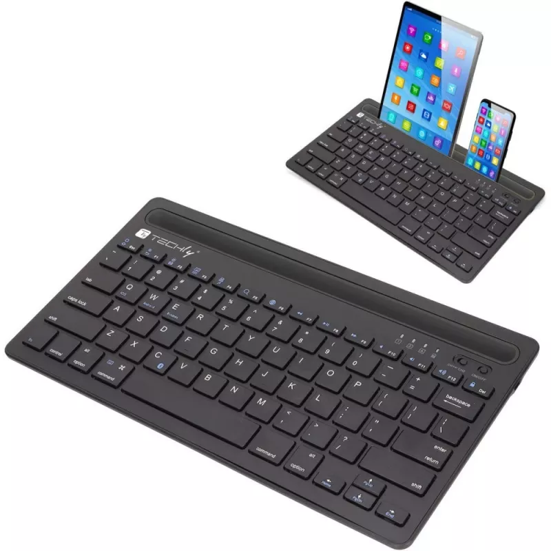 Techly ICTBK102U toetsenbord universeel Bluetooth QWERTY Engels zwart