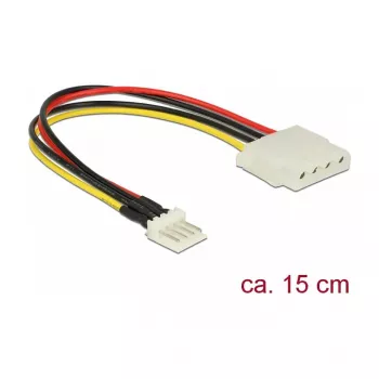 Interne stroomkabel DeLOCK 85456 0,15 m floppy naar Molex