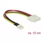 Interne stroomkabel DeLOCK 85456 0,15 m floppy naar Molex