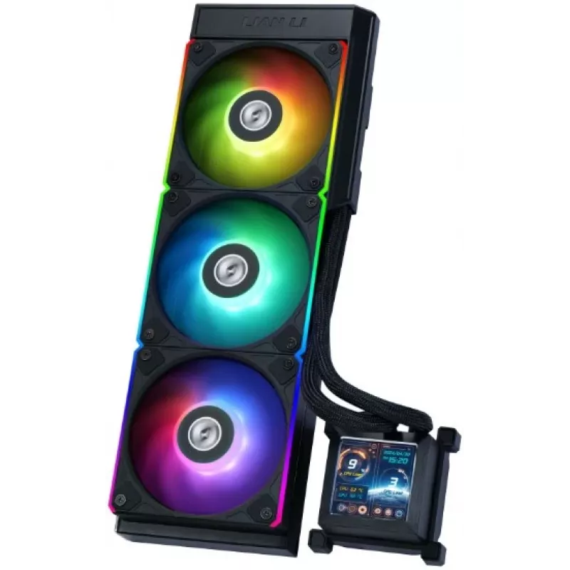 All-in-one-vloeistofkoeler Lian Li HydroShift LCD 360S 12 cm zwart