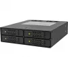 ICY DOCK - ToughArmor - MB994SP-4S - backplane SAS/SATA II, trayless, 4x SAS/SATA 2,5 inch intern naar 4x SATA host - aluminium - zwart - SAS/SATA 6 Gbit/s - 40 mm ventilator