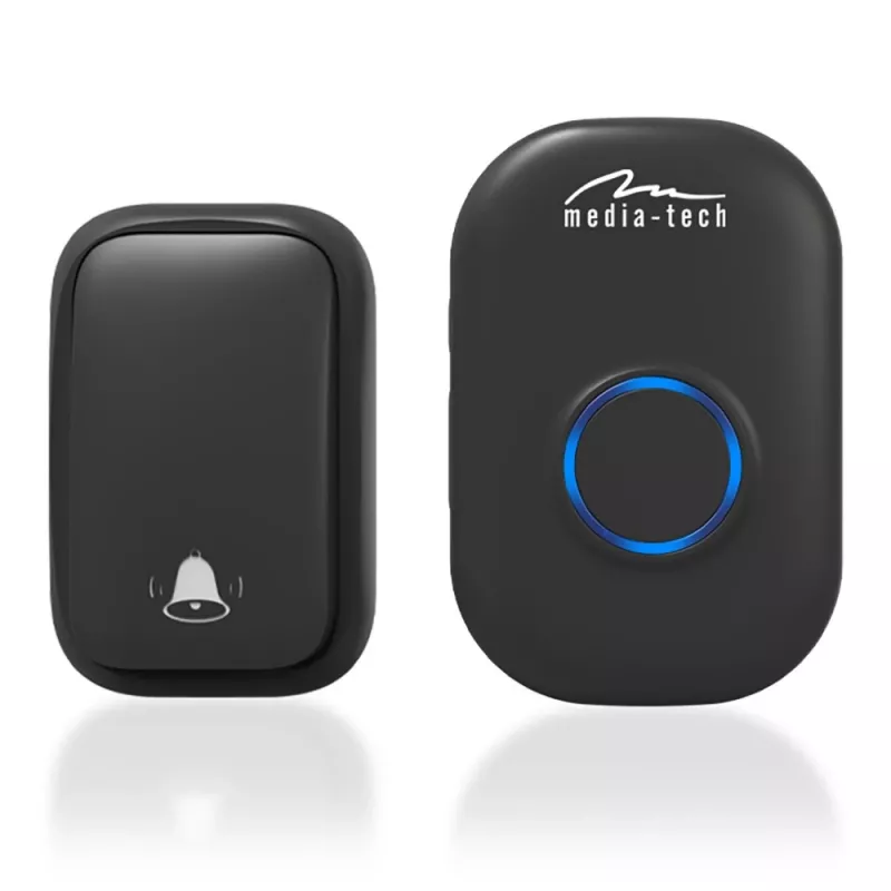 Deurbelset Media-Tech MT5701 Zwart