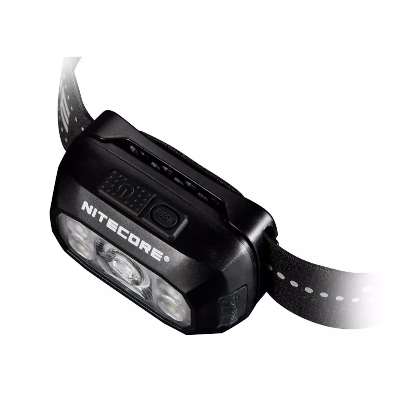Hoofdlamp Nitecore NU30 — compacte, draagbare LED-hoofdlamp, tot 500 lumen, meerdere vermogensstanden, roodlichtmodus