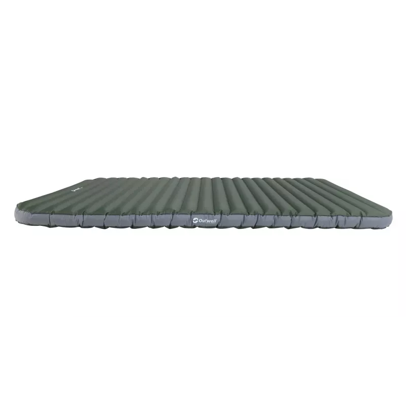 Opblaasbare tweepersoonsmatras Outwell 400124 — 1200×1950×110 mm, polyester/PVC, groen