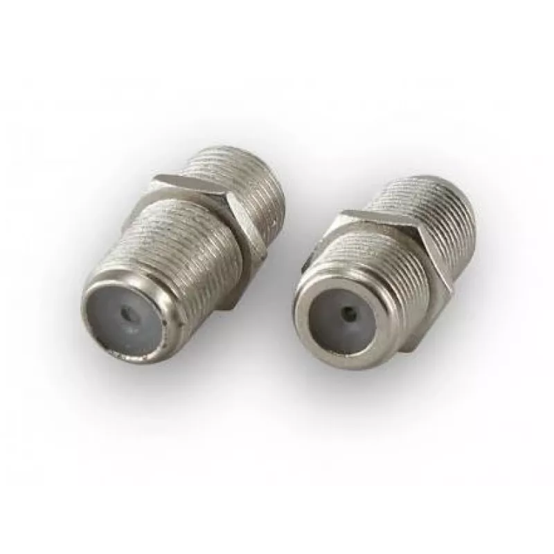 Sbox AD.F-F F-connectoradapter, F-bus naar F-bus, zink, zilver