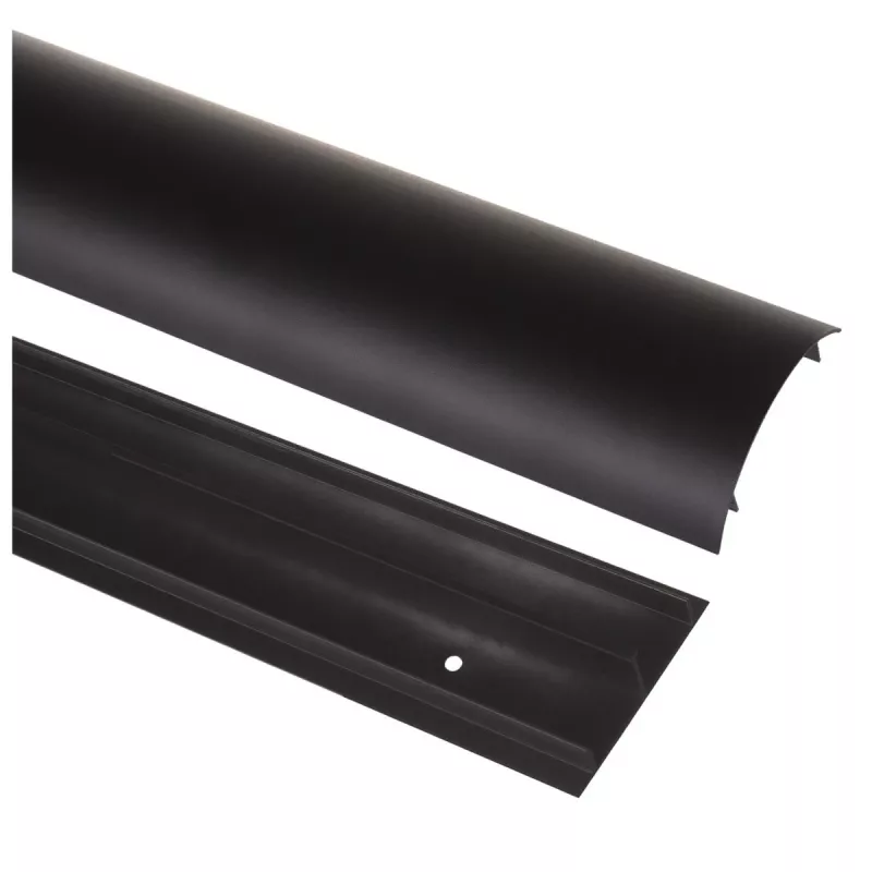 Kabelgoot aluminium MACLEAN MC-814 B zwart — kabelgootafdekking