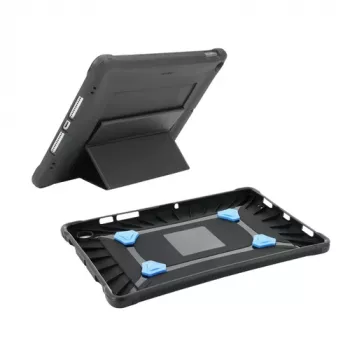 Mobilis PROTECH - achtercover voor tablet - versterkt, standaard + handlus - TFP 4,0 - zwart - voor Apple 10.9 iPad (10e generatie) (053019)
