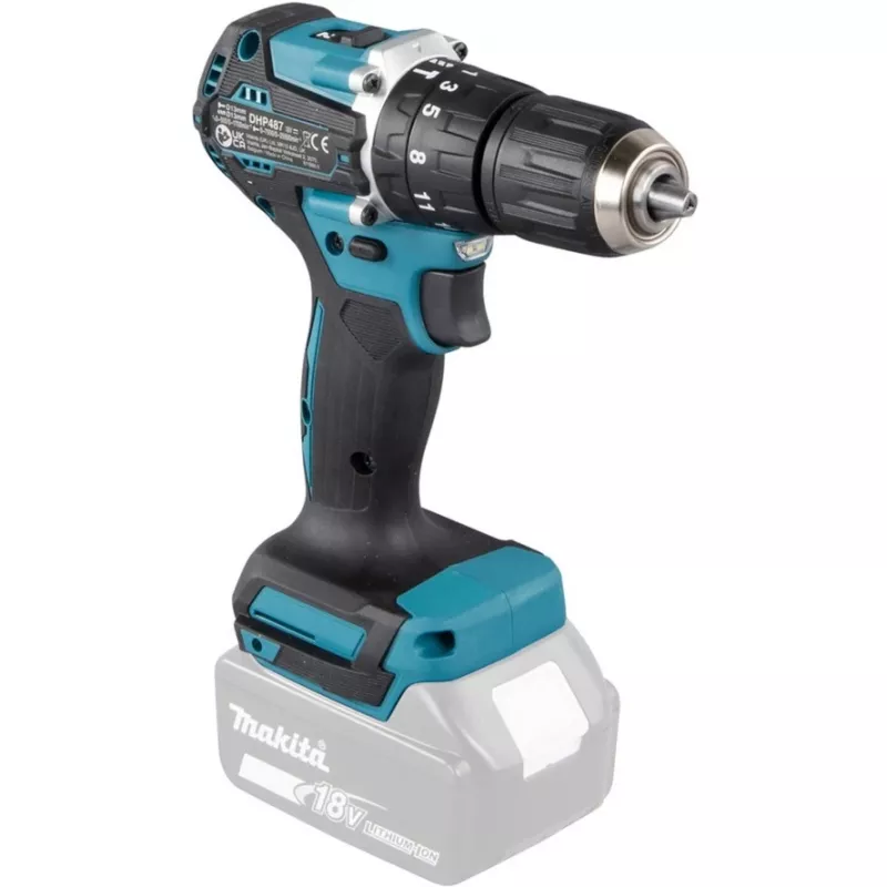 Makita DHP487Z boormachine 1700 t/min sleutelloos 1,4 kg zwart, blauw