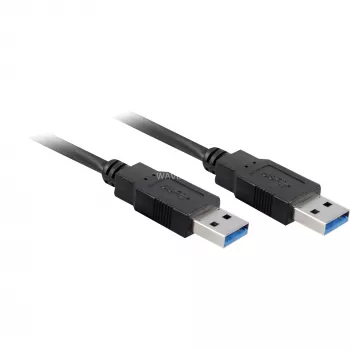 Wentronic Goobay USB 3.0 SuperSpeed-kabel, zwart, 3 m - USB 3.0-stekker (Type A) > USB 3.0-stekker (Type A) (93929)