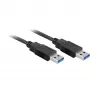 Wentronic Goobay USB 3.0 SuperSpeed-kabel, zwart, 3 m - USB 3.0-stekker (Type A) > USB 3.0-stekker (Type A) (93929)