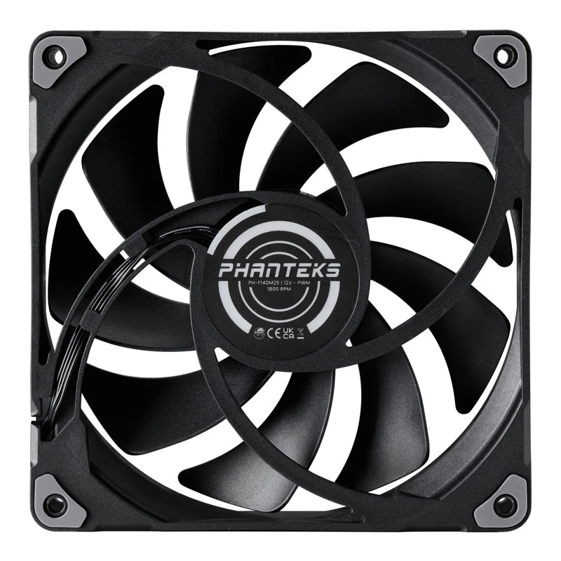 PHANTEKS M25 PWM 140mm behuizingsventilator – 3-pack, zwart