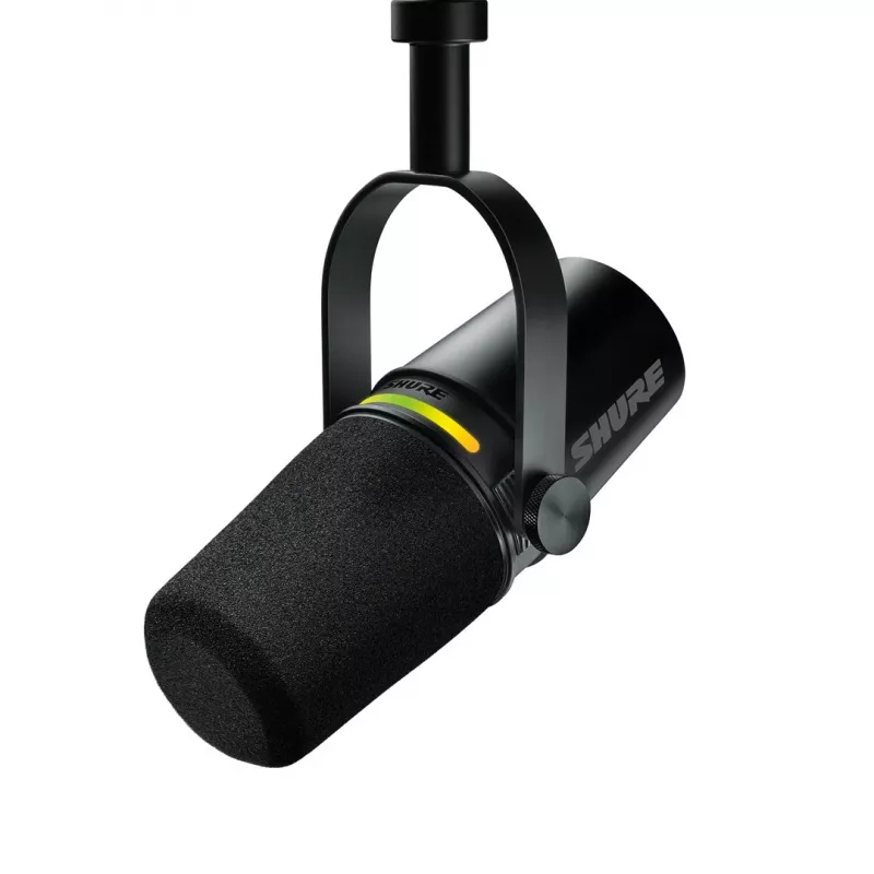 Shure MV7+-K - spraak- en zangmicrofoon met XLR/USB-C-aansluiting, zwart