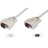 Digitus ASSMANN - seriële verlengkabel - DB-9 (M) - DB-9 (V) - 3 m - gevormd, duimschroeven - beige (AK-610203-030-E)