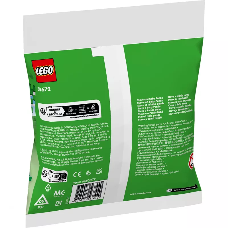 LEGO Minecraft Steve en Baby-Panda 30672 polybeutel