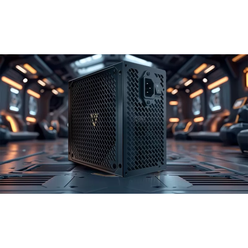 Voeding MODECOM VOLCANO HEX GOLD 750W, 80 PLUS Gold, ATX 3.1, modulair, 14 cm ventilator
