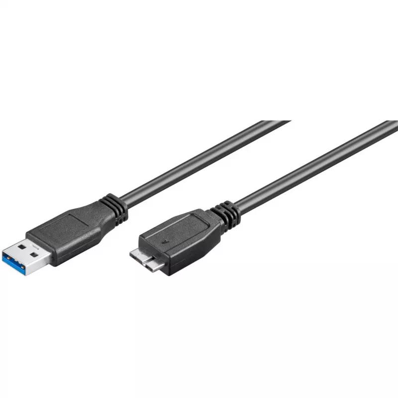 USB-A-naar-micro-USB-B-kabel GOOBAY 95026 — 1,8 m, stekker-naar-stekker, zwart