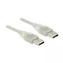 USB-kabel DeLOCK 83888 USB 2.0 1,5 m transparant