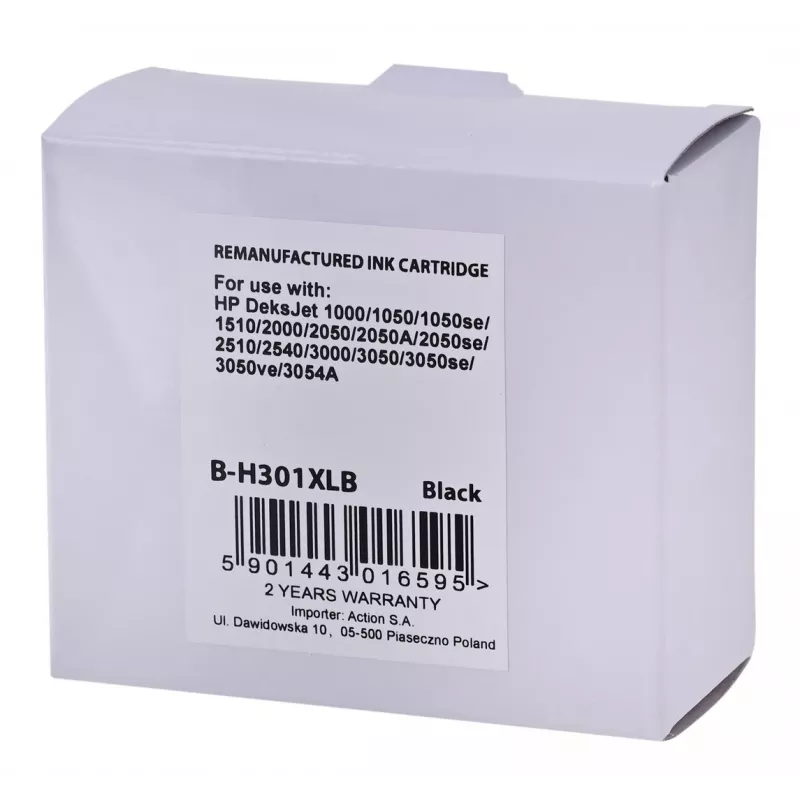 SUPERBULK inkt voor HP 301XL CH563 reg B-H301Bk
