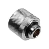Alphacool Eiszapfen connector recht G1/4 inch AG naar 16/10mm - chroomzilver
